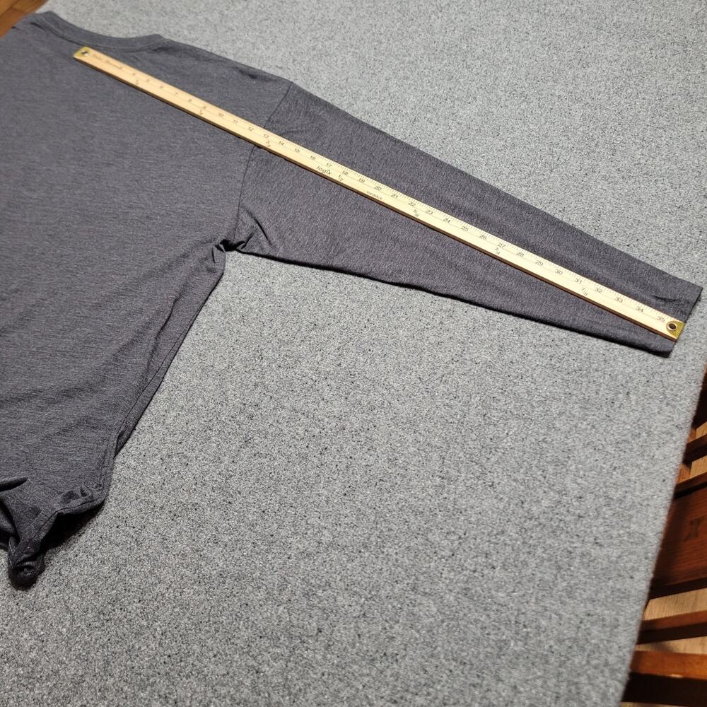LA Rams Shirt Mens 3XL XXXL Gray Super Bowl LIII Graphic Long Sleeve Crewneck - Picture 8 of 9